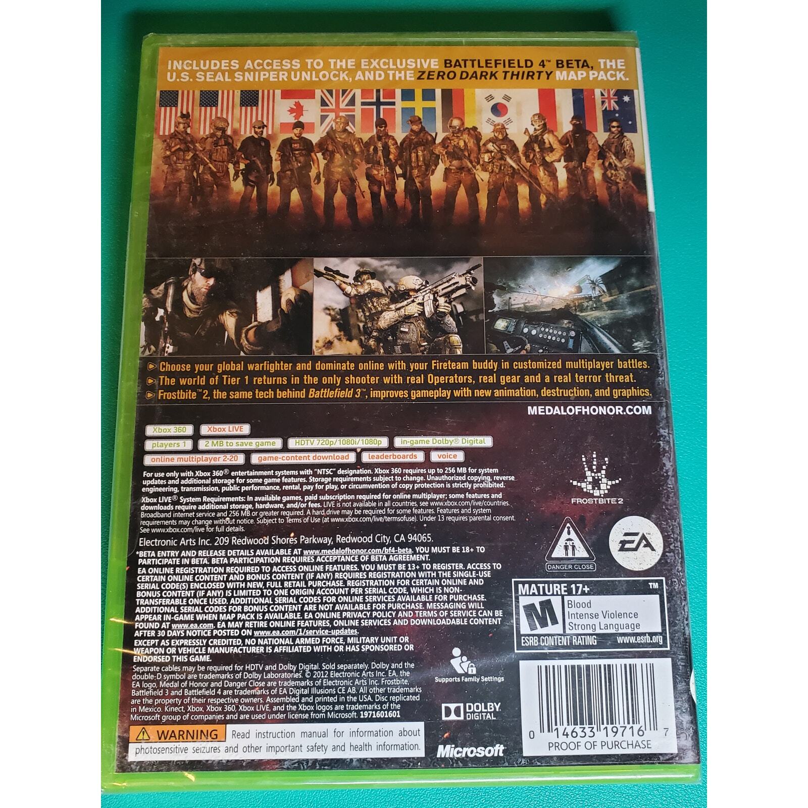 MEDAL OF HONOR WARFIGHTER XBOX 360
