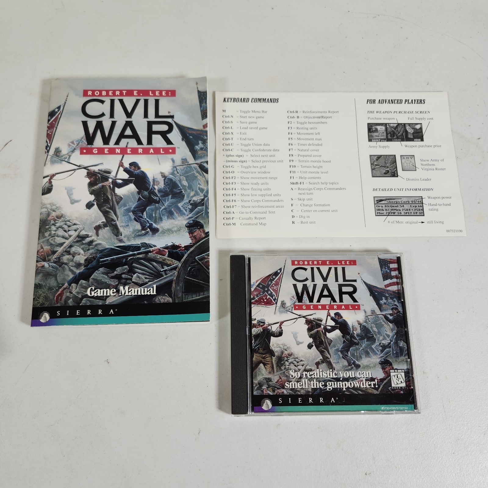 Robert E. Lee Civil War General Big Box PC Game Windows 95 CD ROM