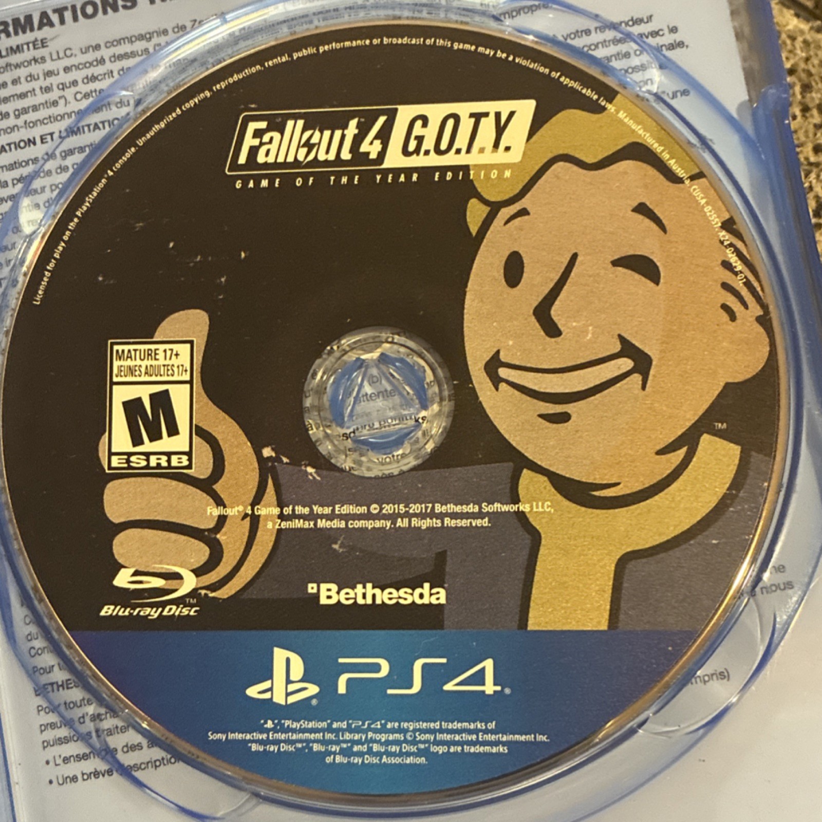 Bethesda Fallout 4 G.O.T.Y. Edition PS4 NTSC M PS5 Upgrade Available 2017