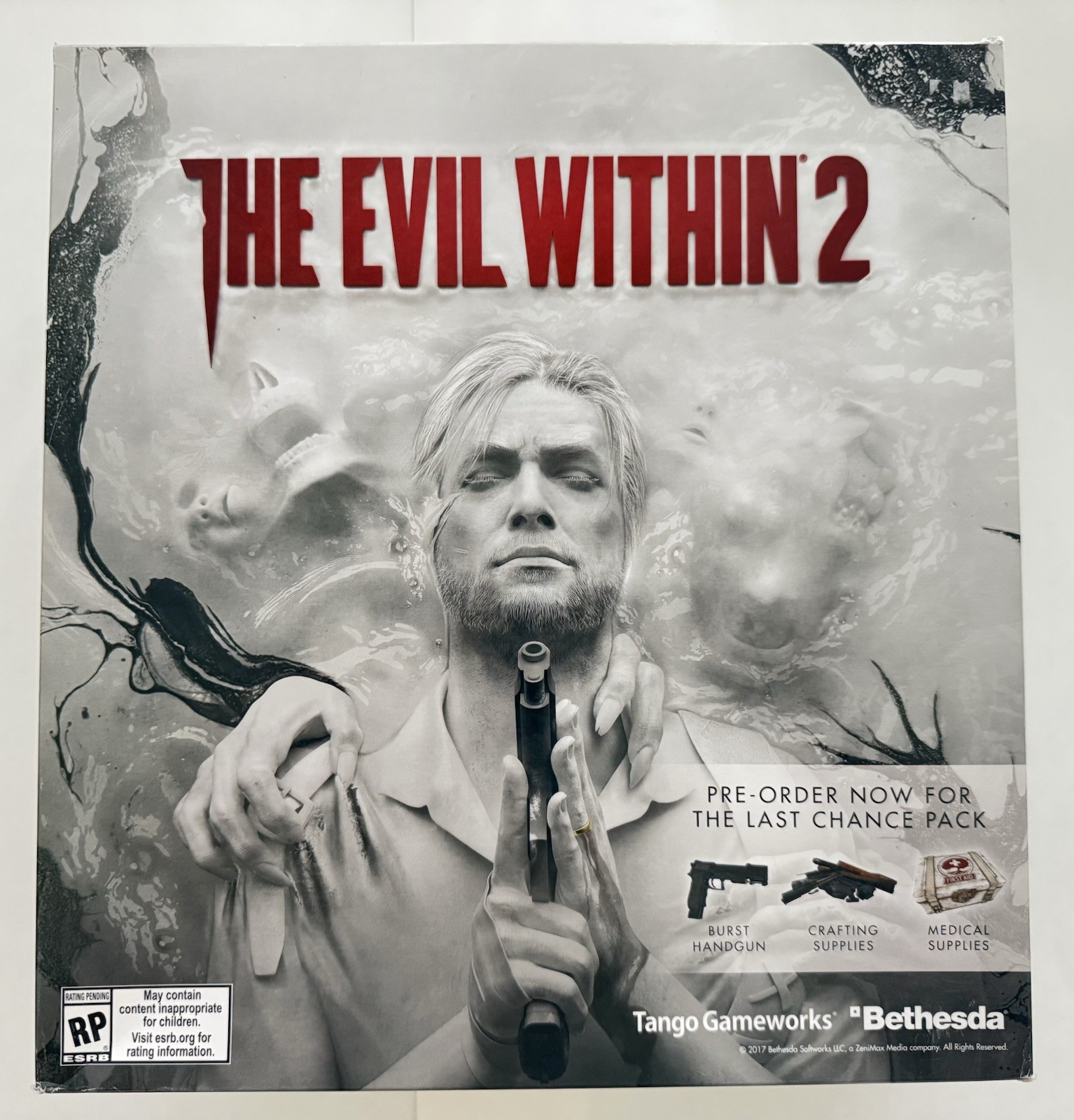The Evil Within 2 Launch Kit and Standup Display Rare GameStop Exclusive /4500