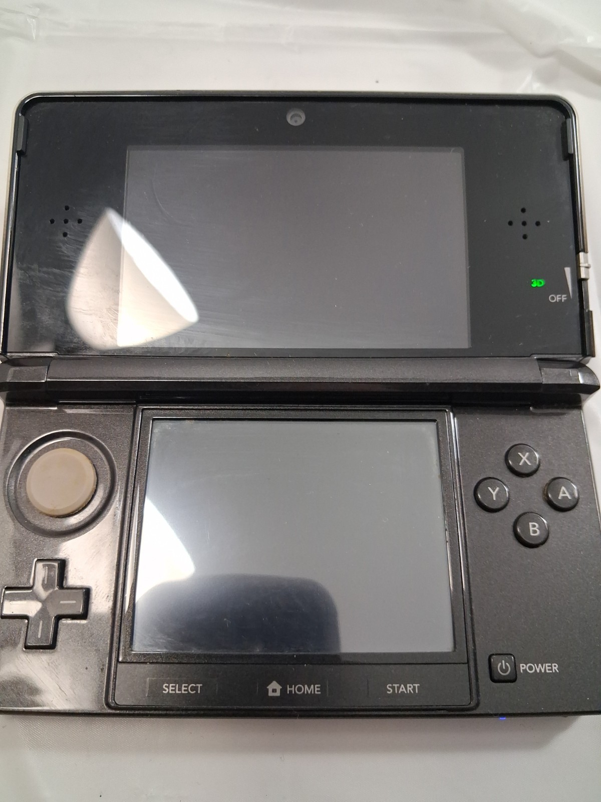Nintendo 3DS Handheld System Black With Zelda Ocarina Of Time Charger 2Gb SD