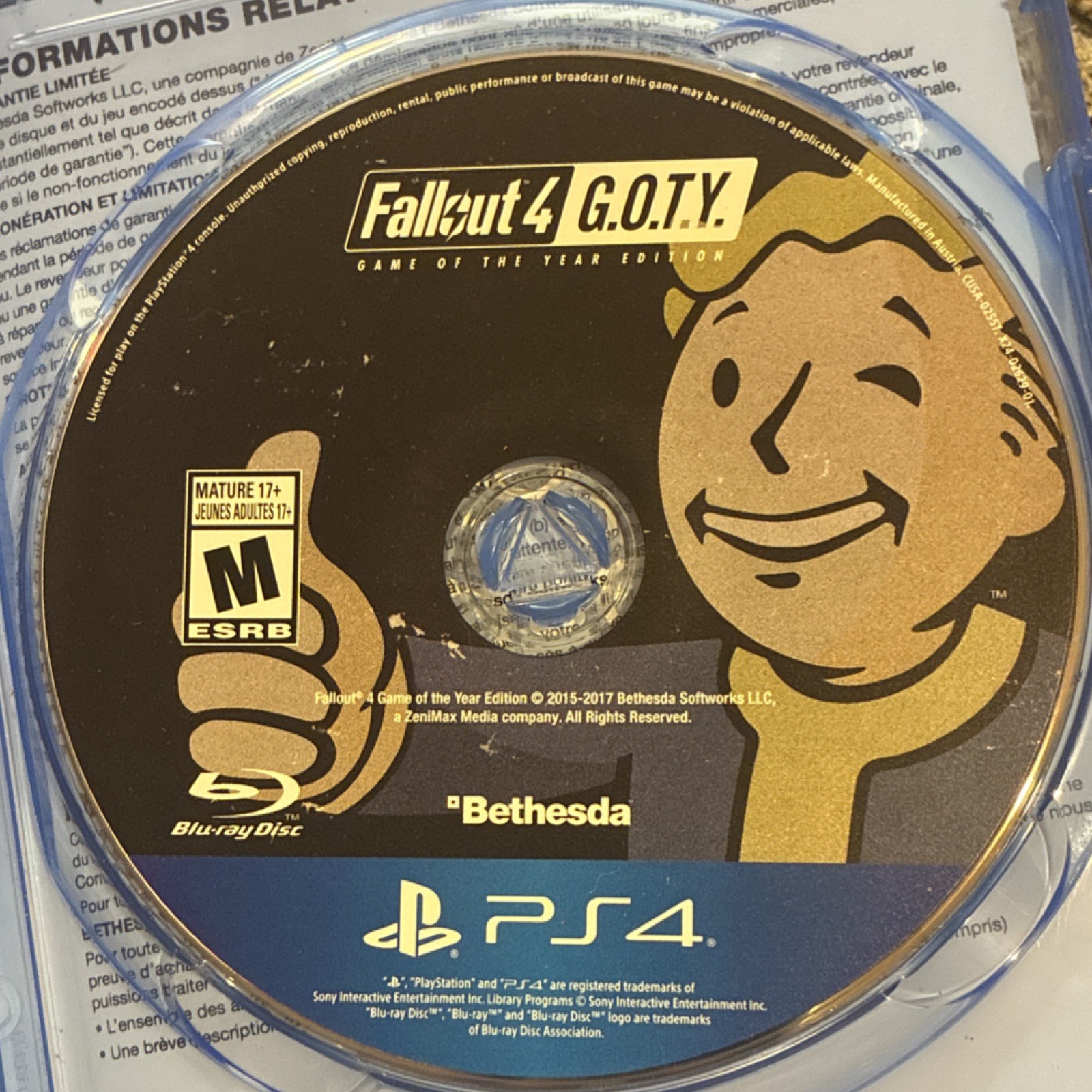 Bethesda Fallout 4 G.O.T.Y. Edition PS4 NTSC M PS5 Upgrade Available 2017
