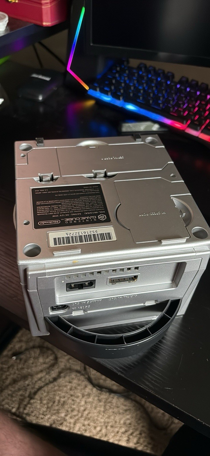 Nintendo GameCube Silver Console DOL-001(USA) NTSC-U/C Composite RCA Port