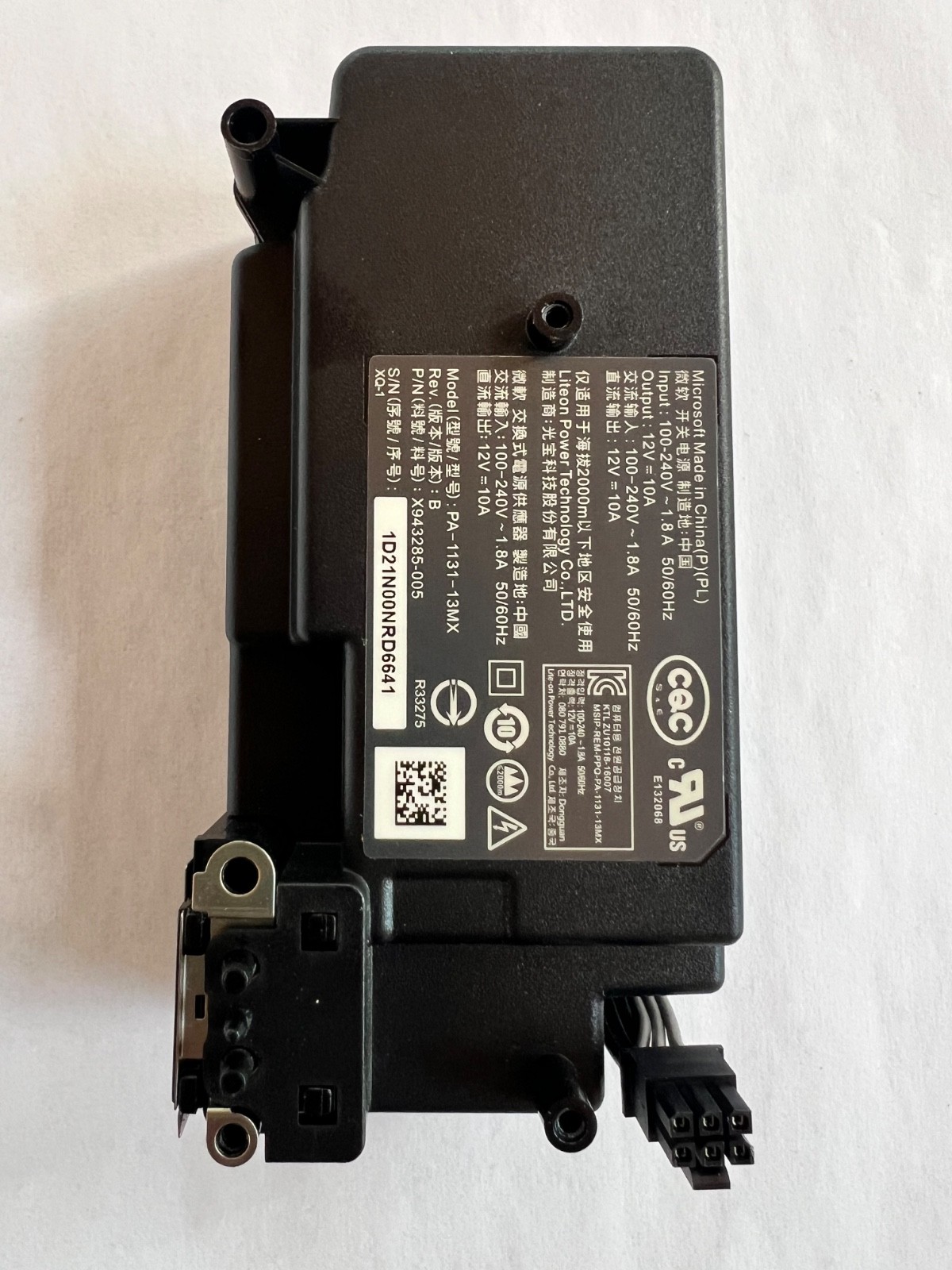 Original Xbox One S Slim Replacement Internal Power Supply AC Adapter