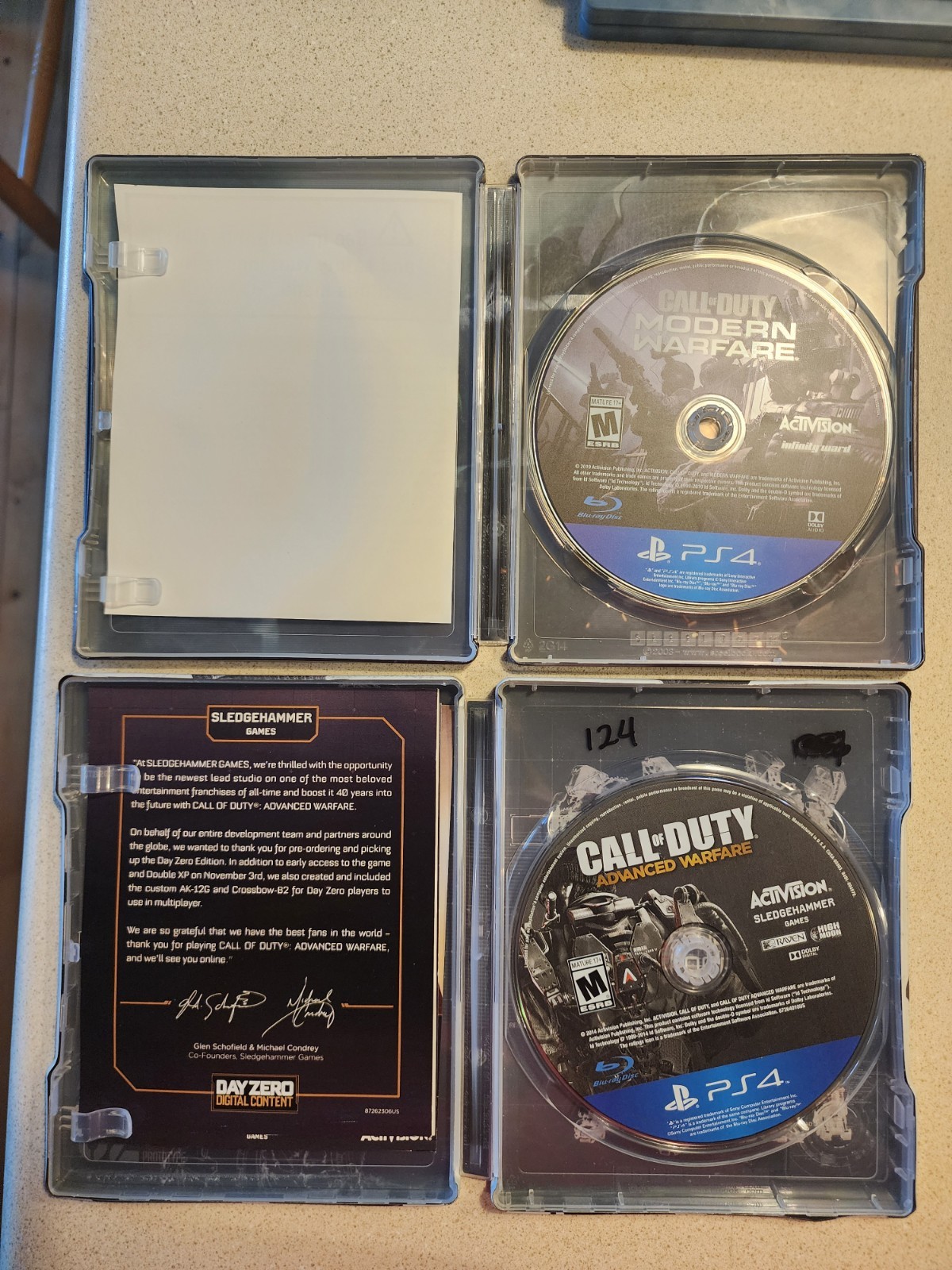 Call Of Duty Steel Case Collection Lot – Some Physical Copies Of Games Included