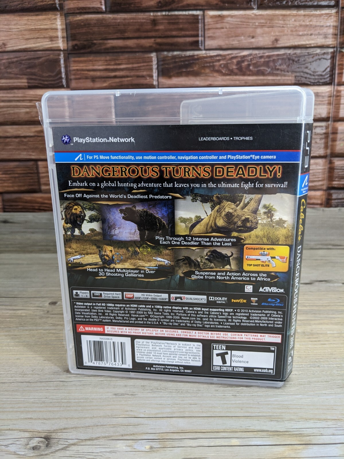 Sony Playstation 3 PS3 2 Game Bundle Sports Champions & Cabela’s Dangerous Hunts