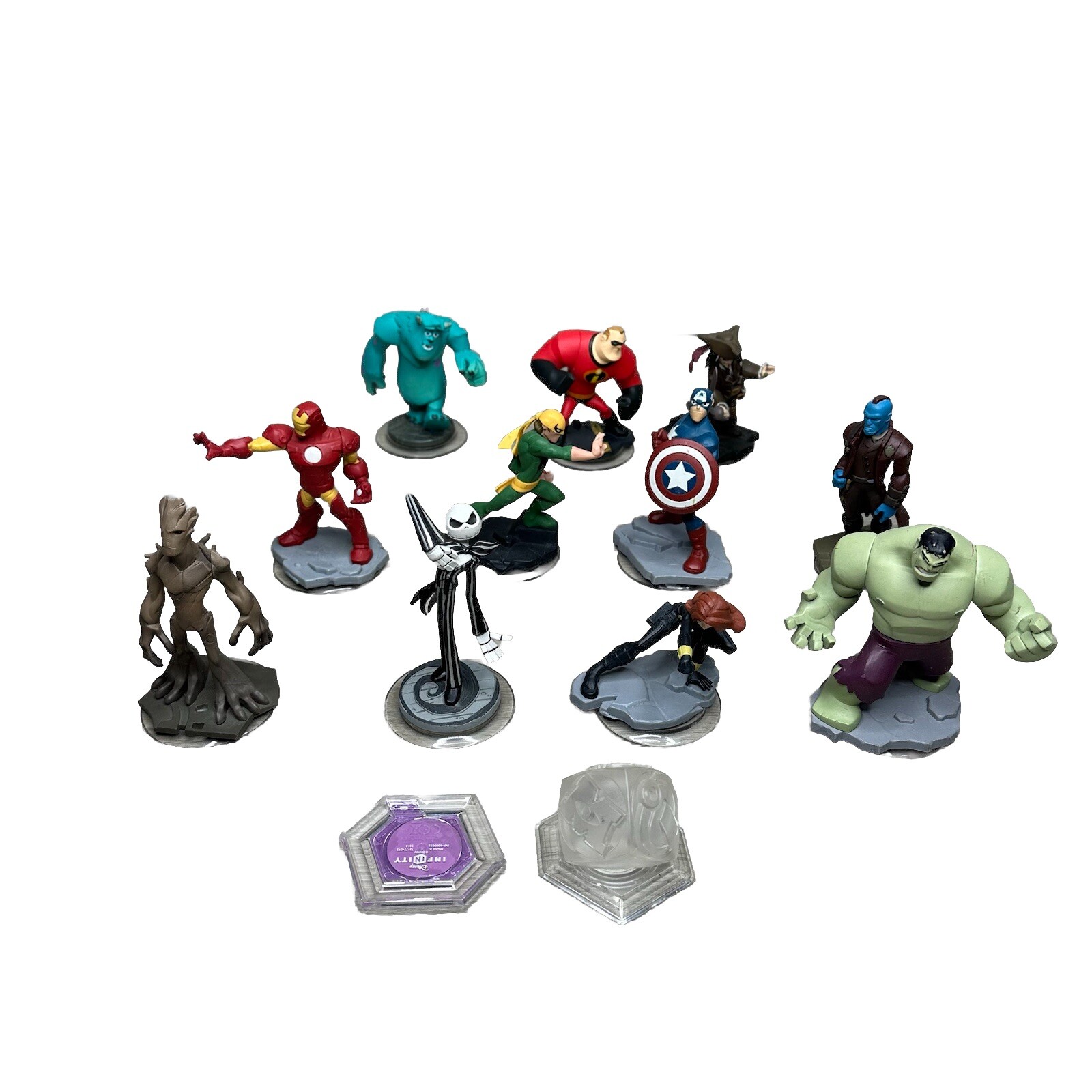 *Bundle* Lot 11 Disney Infinity XBOX Figures Hulk Thor Captain America Iron Man