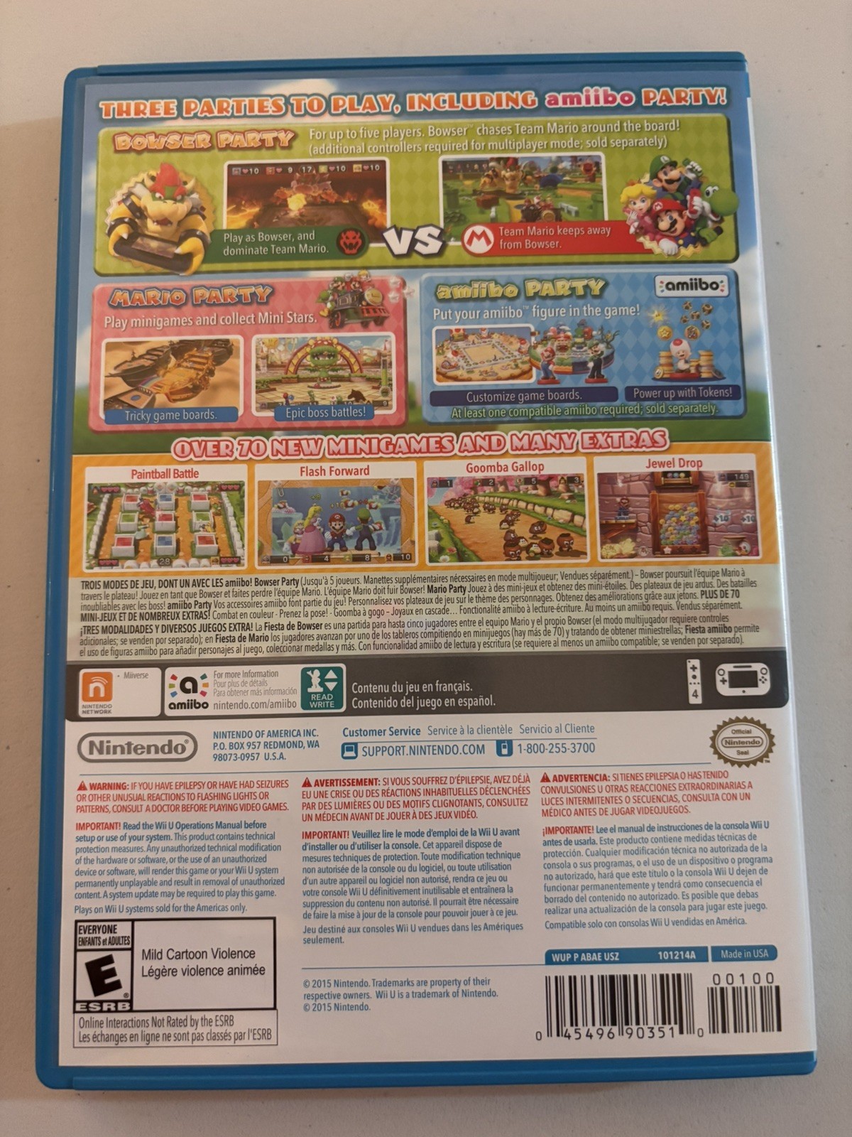 Mario Party 10 Nintendo Wii U Complete CIB – Tested Nice Condition