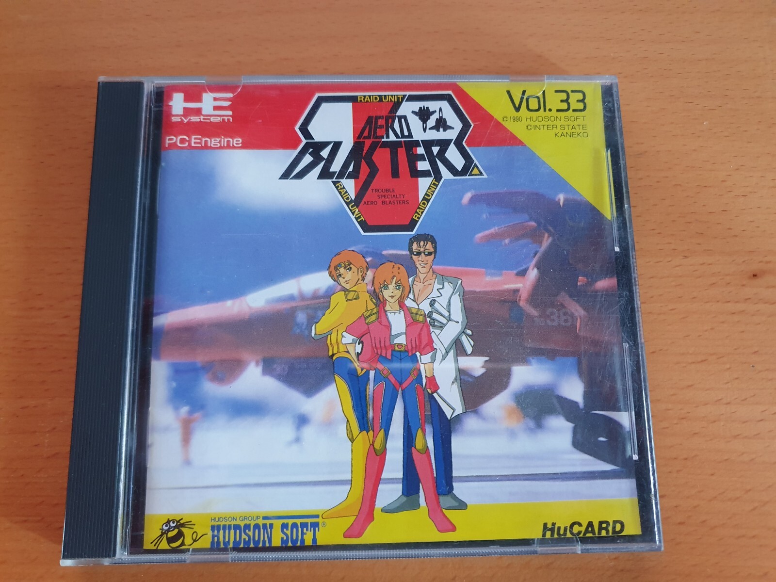 AERO BLASTER PC ENGINE HU CARD TURBO DUO/R/RX/CORE/SHUTTLE.