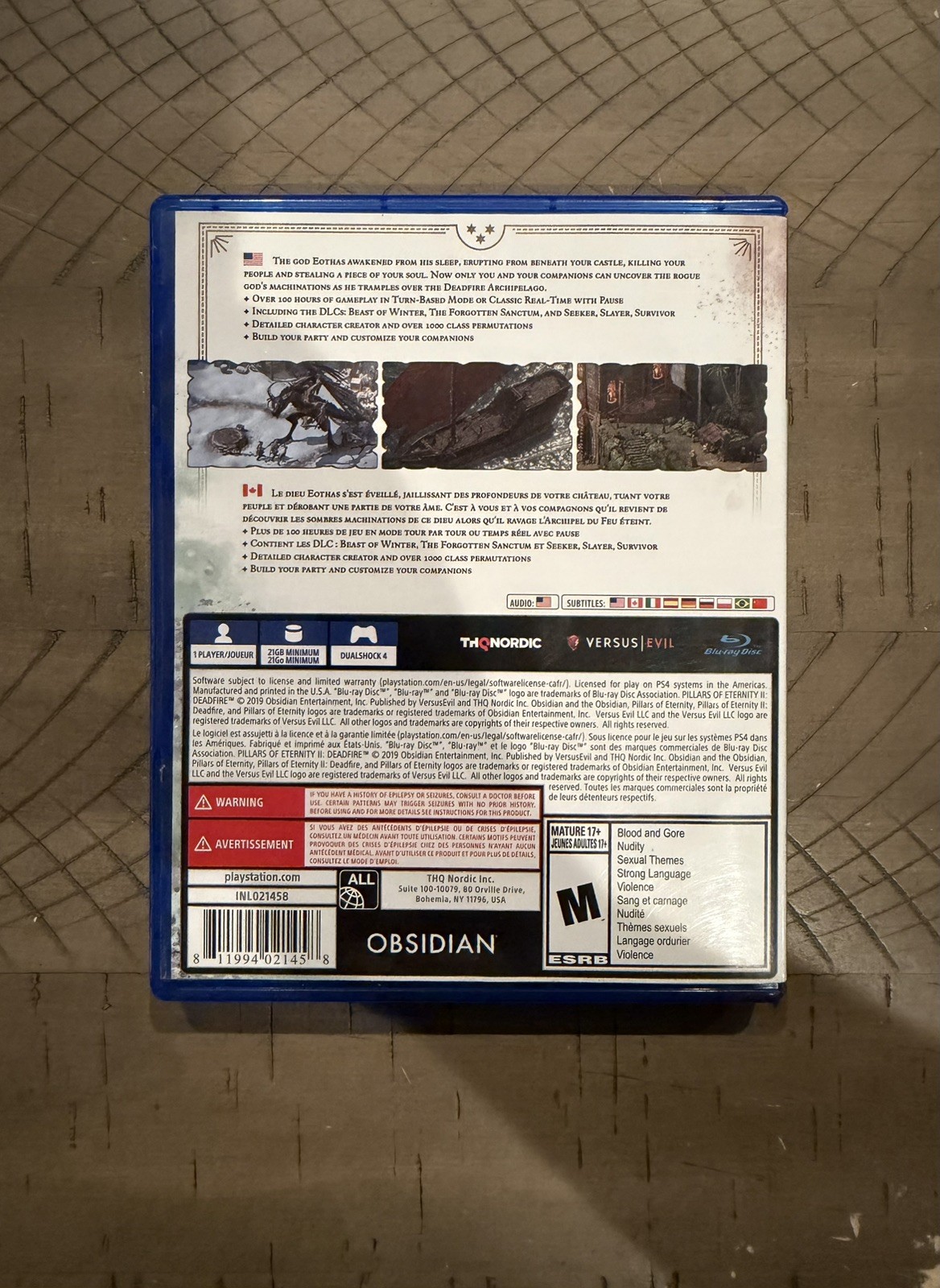 Pillars of Eternity 1 & 2 II: Deadfire BUNDLE (Sony PlayStation 4, 2020)