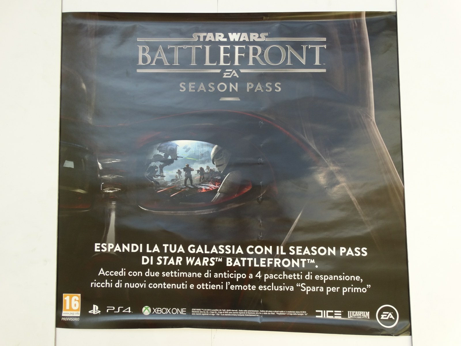 POSTER 70×80 cm STAR WARS BATTLEFRONT ADVERTISING ORIGINAL OFFICIAL POSTER