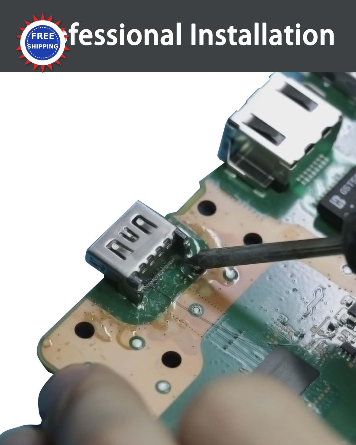 COMeap PS5 HDMI Port Replacement for Sony Playstation 5 Socket Jack Interface