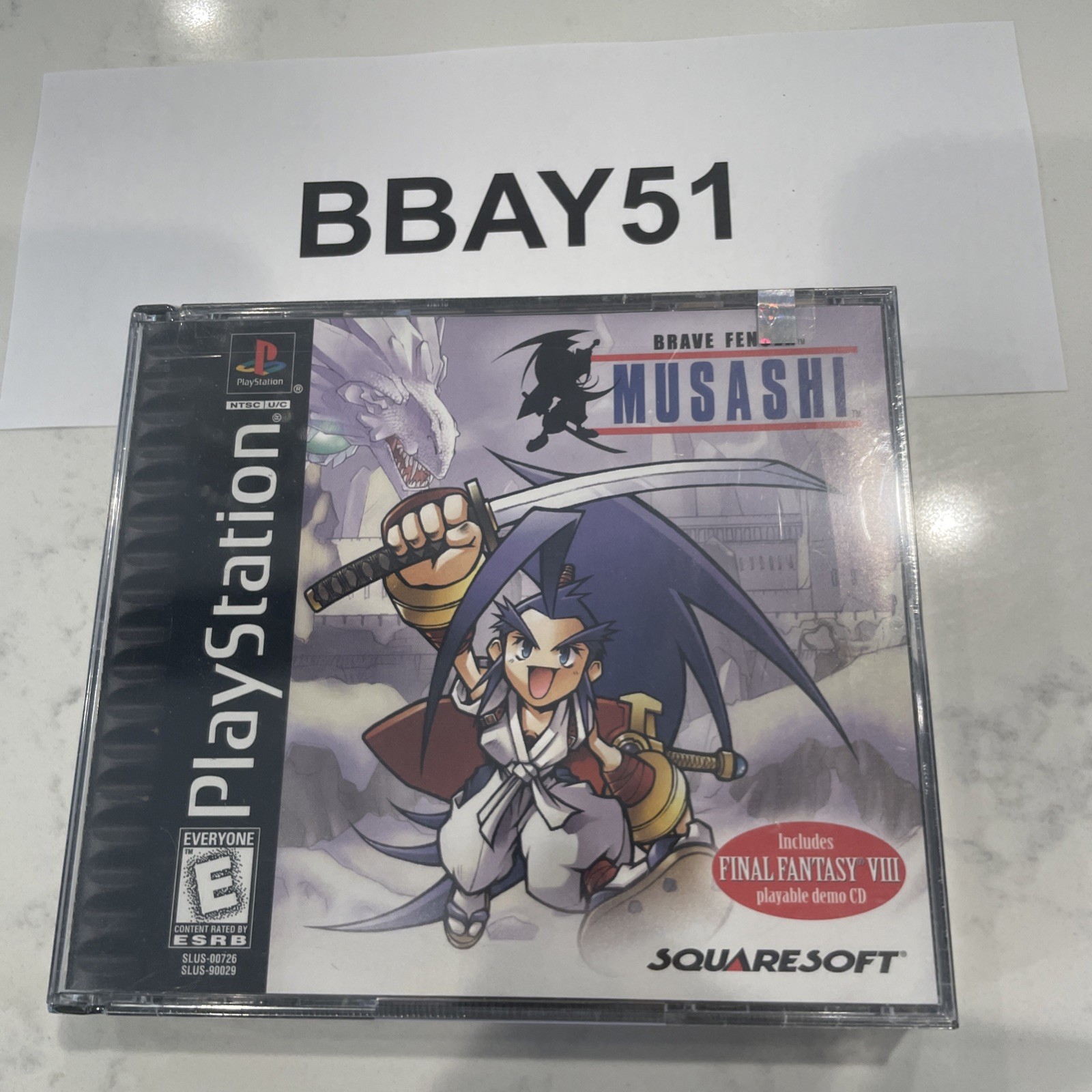 Brave Fencer Musashi PlayStation 1 PS1 Black Label FACTORY SEALED SUPER RARE