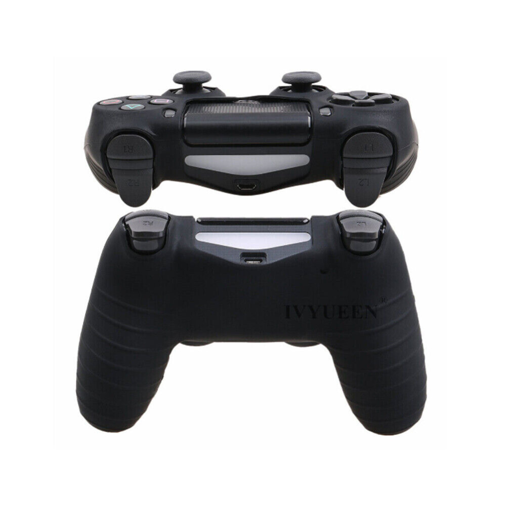 2PCS Soft Silicone Gel Rubber Case Cover Playstation 4 PS4 Controller Skin Case