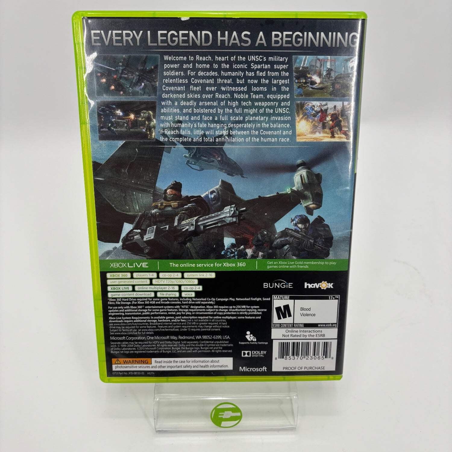 Halo: Reach (Microsoft Xbox 360, 2010)