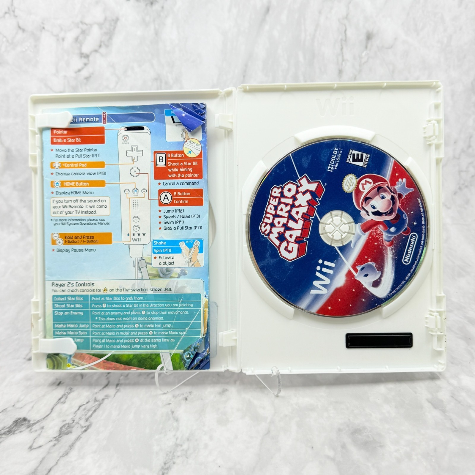 Super Mario Galaxy (Nintendo Wii, 2007) CIB Complete Read