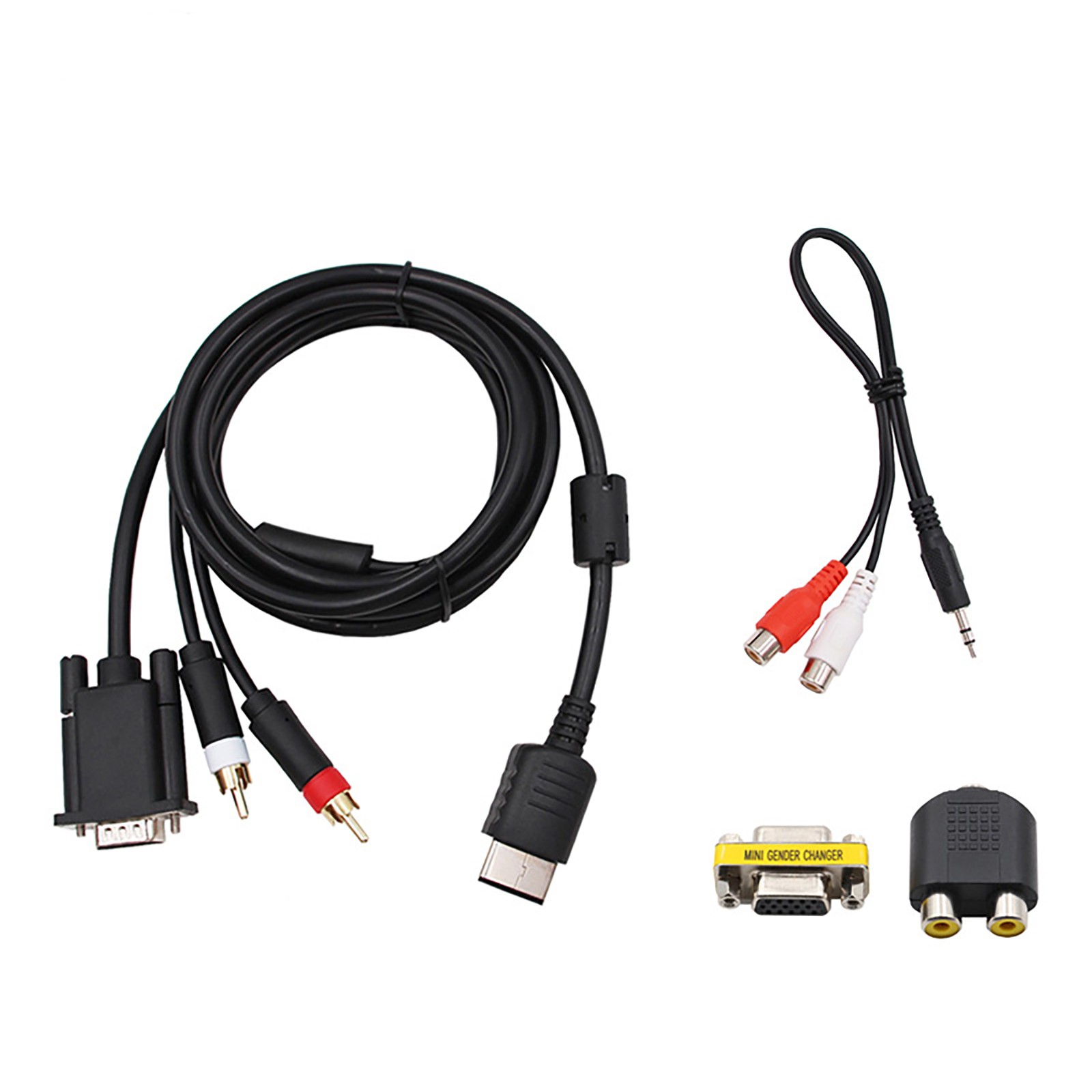 1set For Dream-cast DC VGA Cable W/Adapter Support CRT/LCD Monitor LCD TV