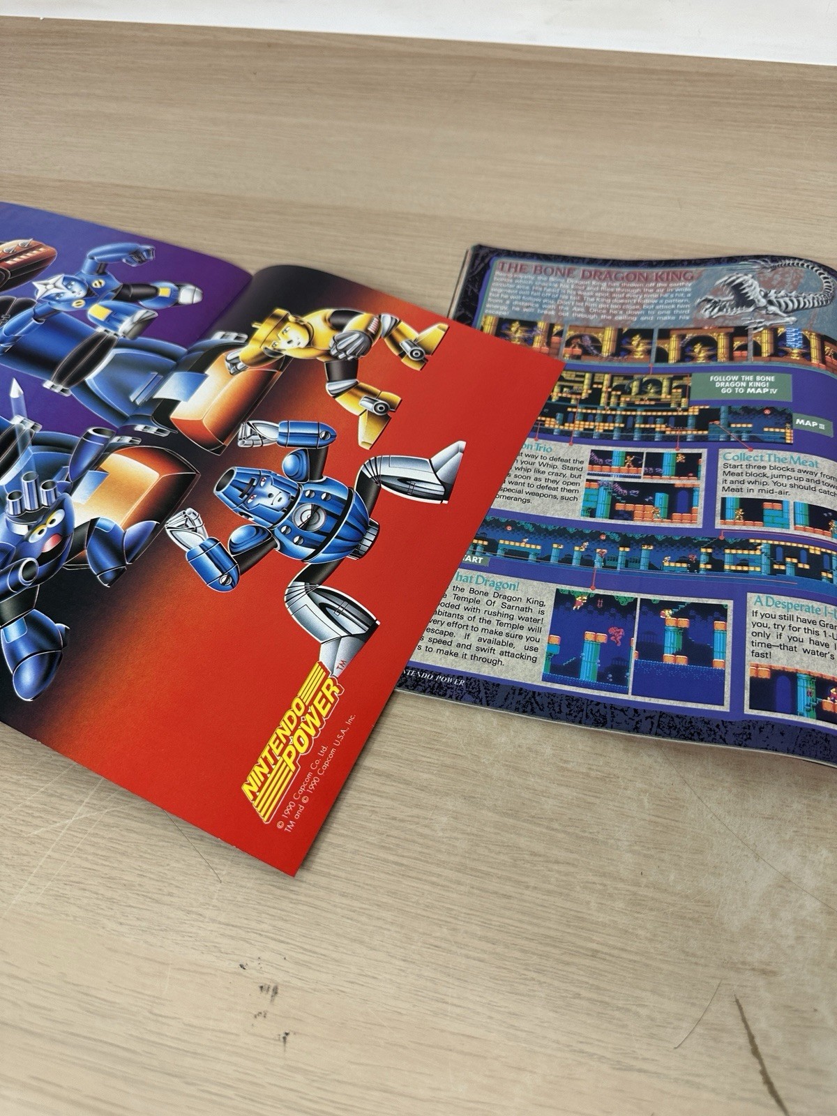 1990 Nintendo Power Magazine #18 w/ Dr. Mario Cover & Mega Man III Poster