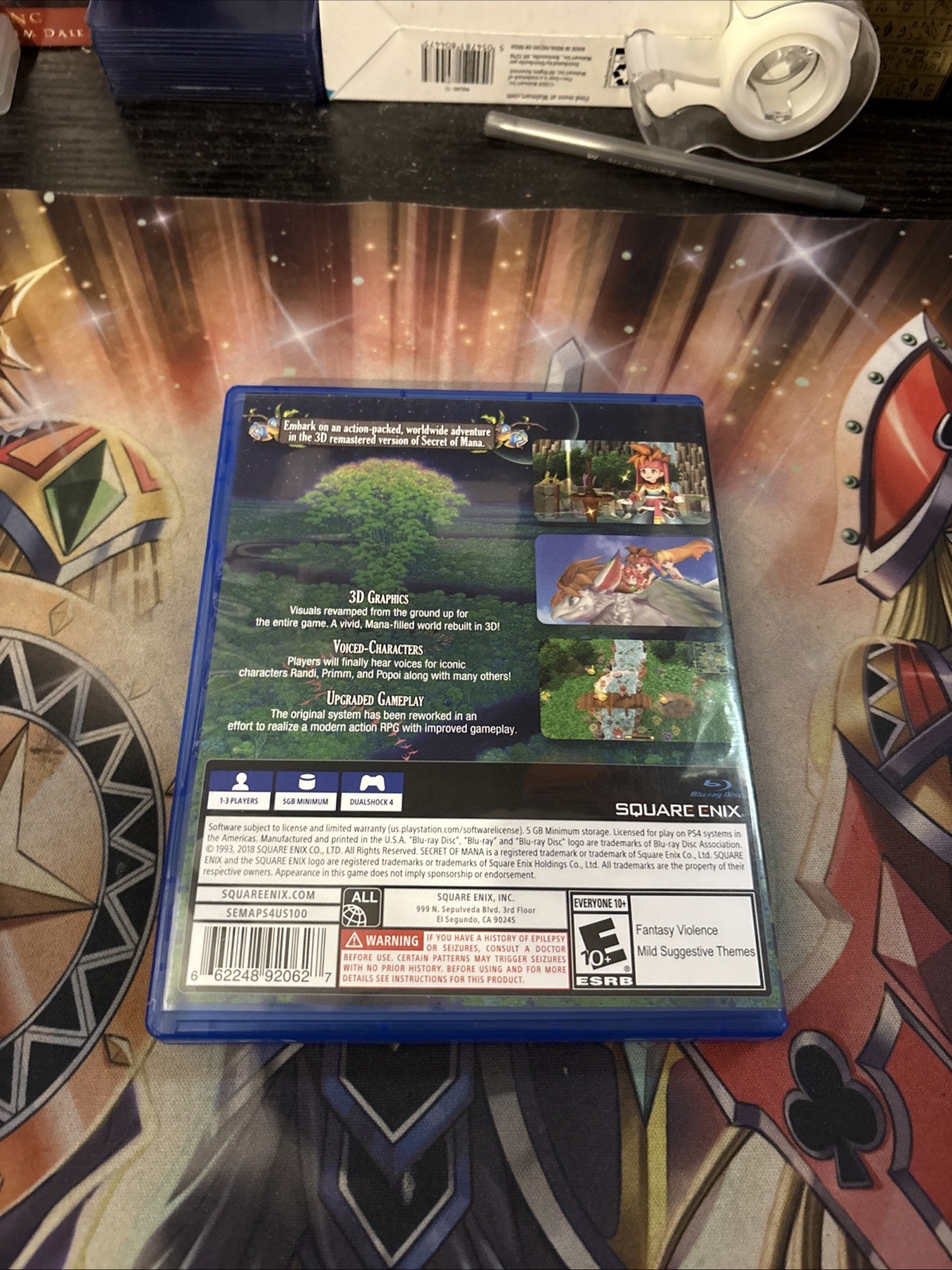 Secret of Mana (Sony PlayStation 4, 2018) PS4 Video Game Tested
