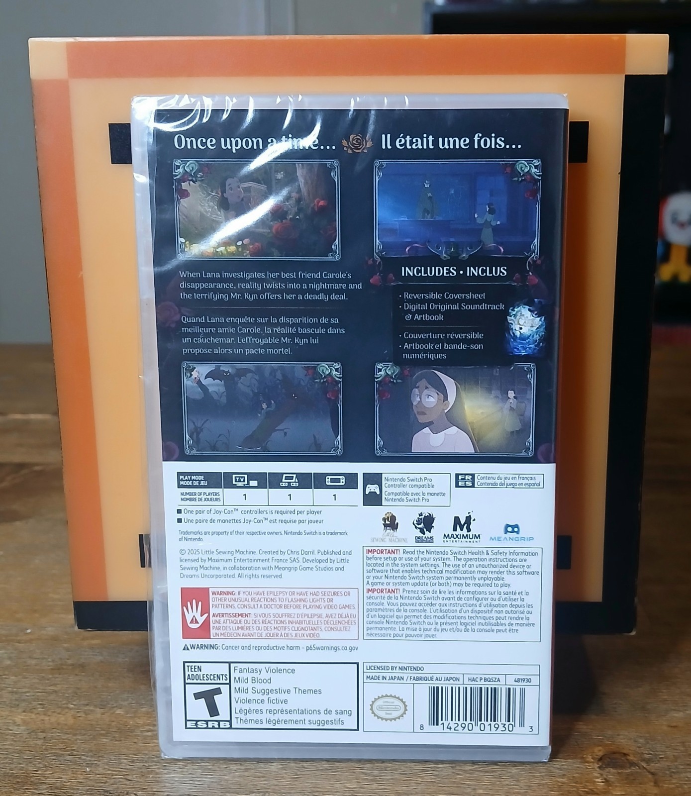 New Sealed Chris Darril’s Bye Sweet Carole Nintendo Switch (US Version) Game