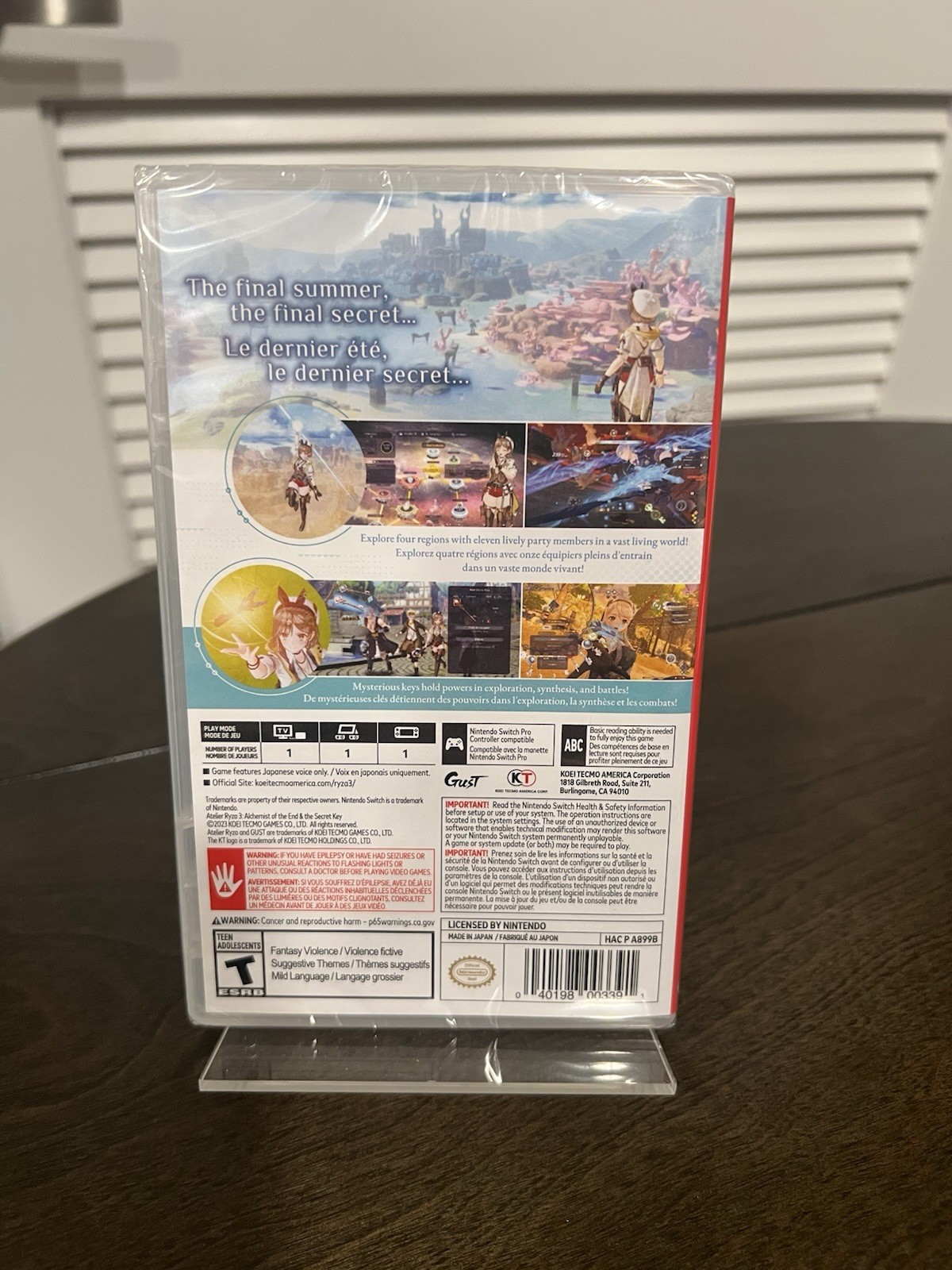 Koei Tecmo Atelier Ryza 3 Alchemist of the End & the Secret Key Switch