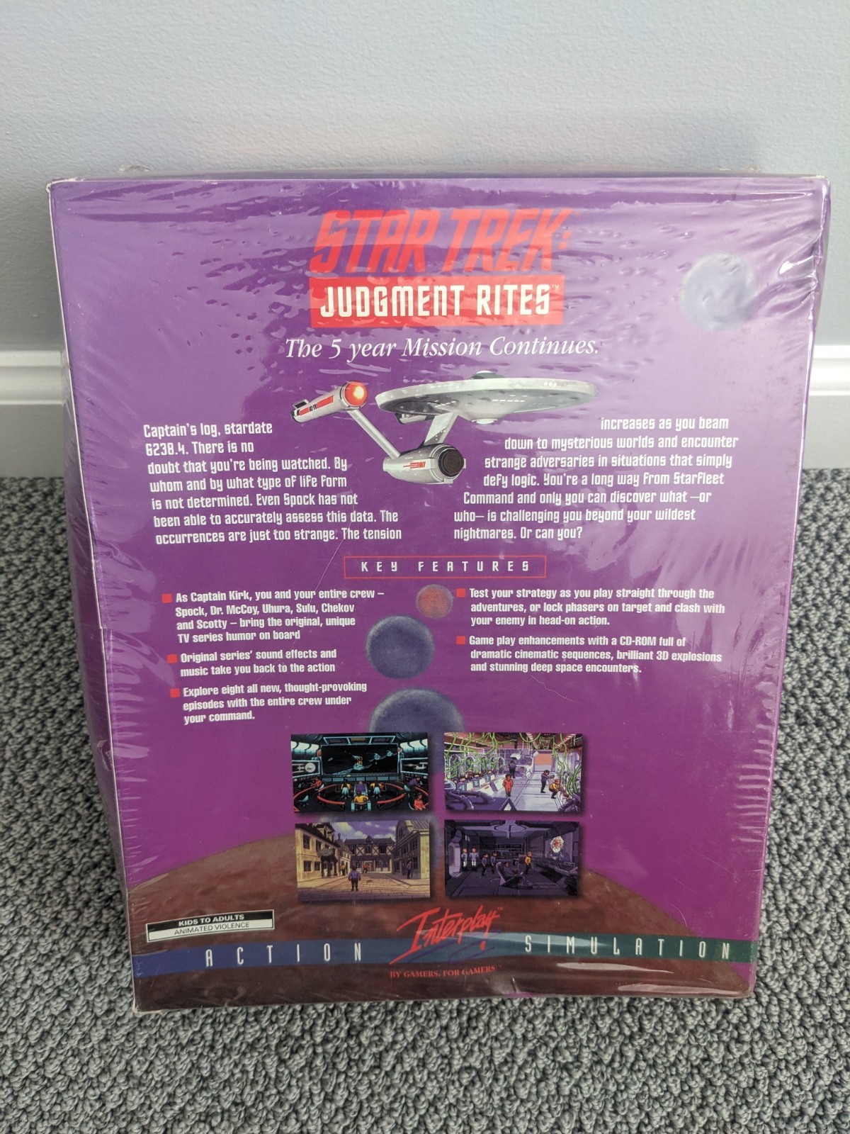 Star Trek: Judgment Rites – 1993 PC Game By Interplay Productions – Sealed Box