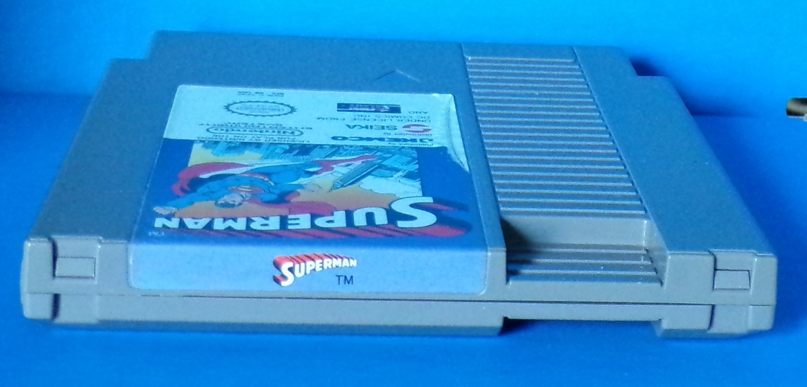Superman Nintendo Entertainment 1988 NES DC Comics Kemco Box, Cart & Dust Cover