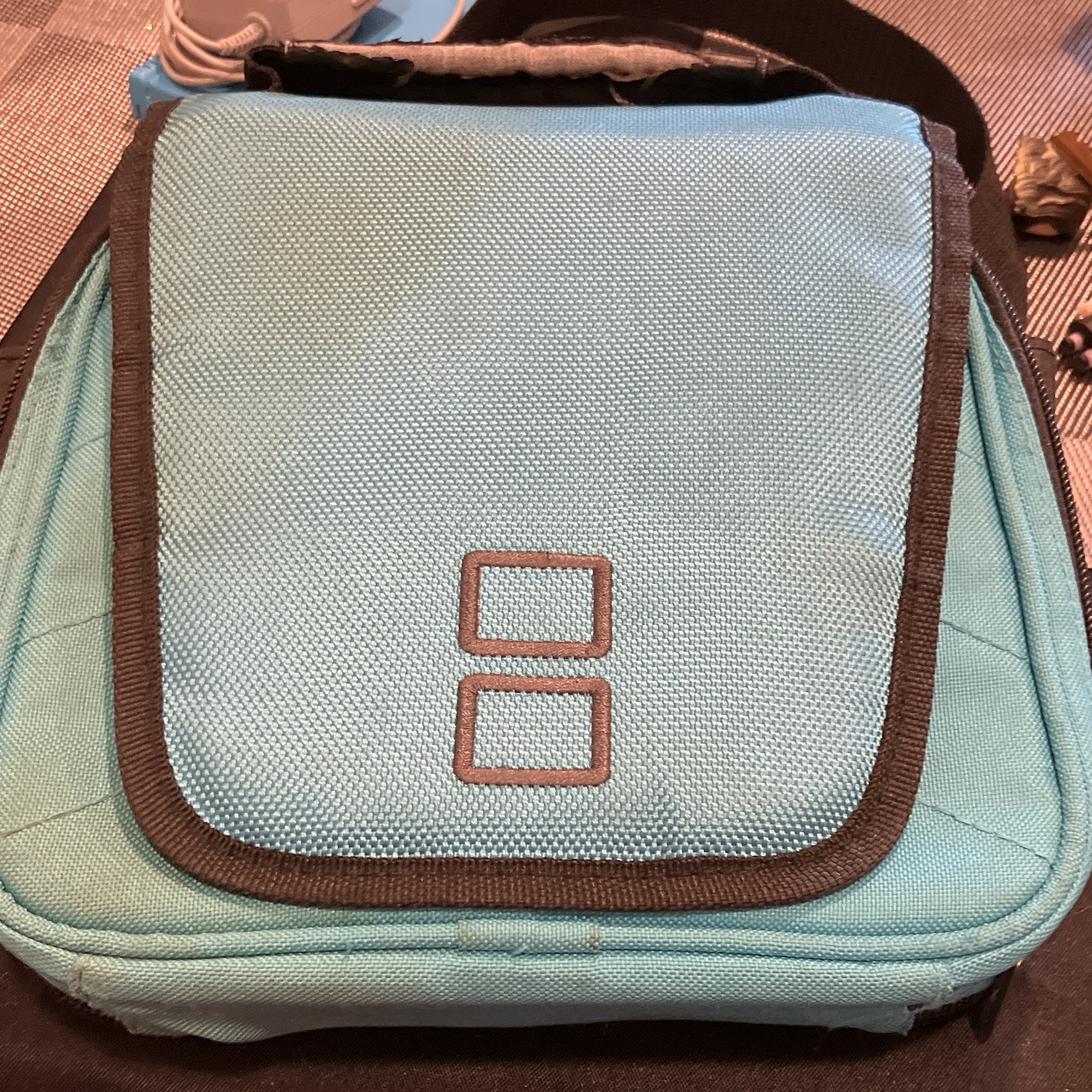 Padded Blue/Black Carrying Case Bag for Nintendo DS Game Storage and 10 games