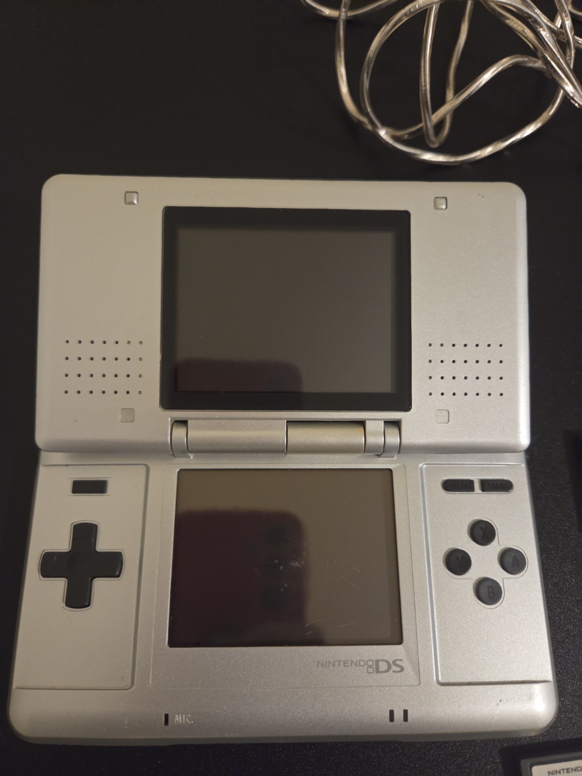 Nintendo DS Original Handheld System Silver, 10 Games Car Charger Working Tested