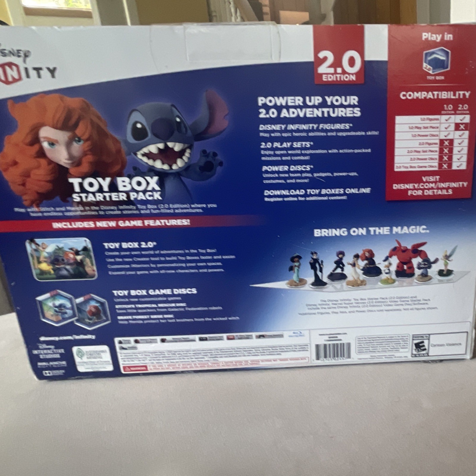 Disney Infinity 2.0 Starter Pack for PS3 with Merida, Stitch, Baymax Figures