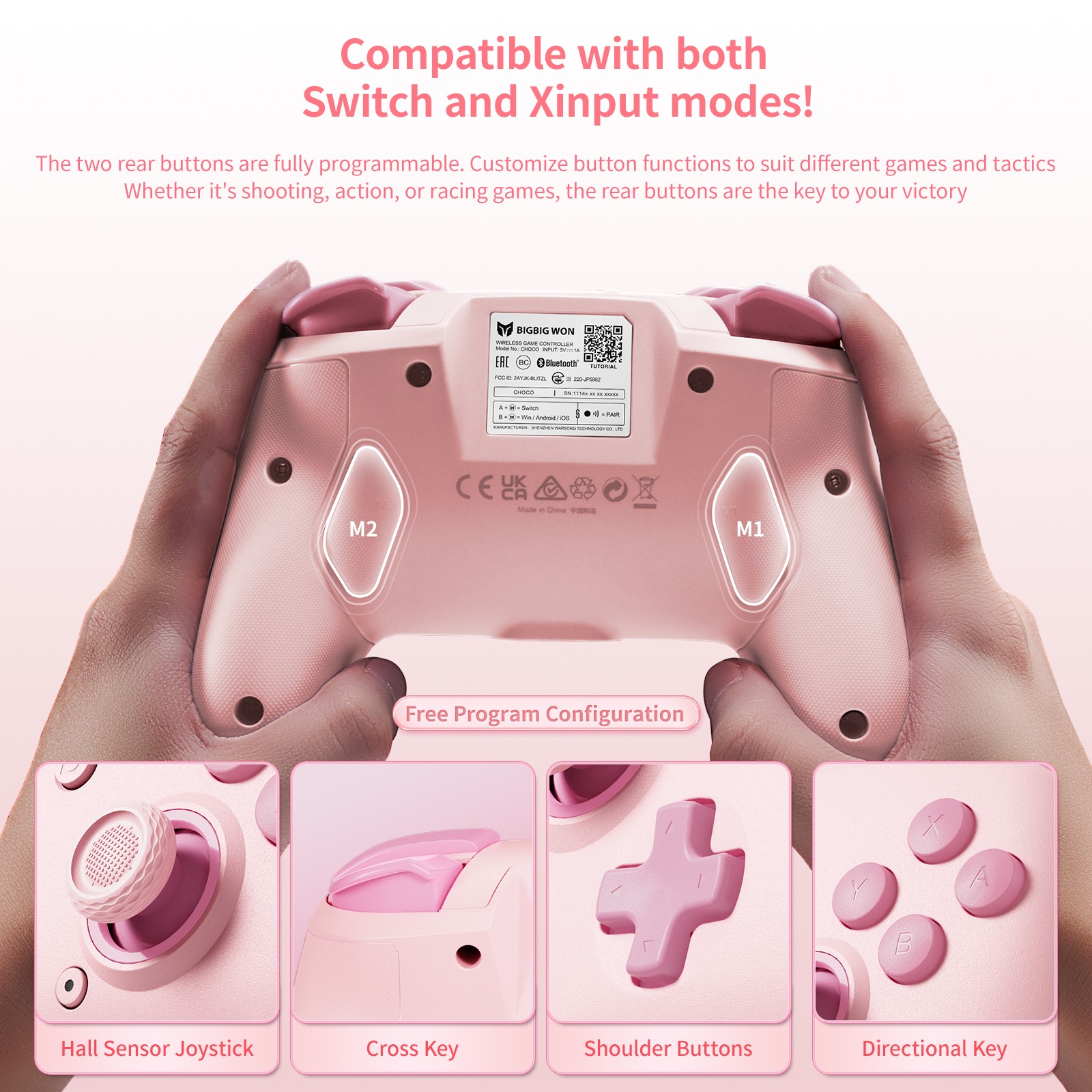 BIGBIG WON CHOCO Bluetooth Wireless Controller for Switch, PC, Android and iOS –