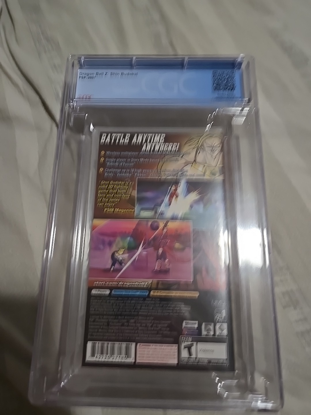 Dragon Ball Z Shin Budokai Psp Cgc Graded 9.4A+ GH Not Wata