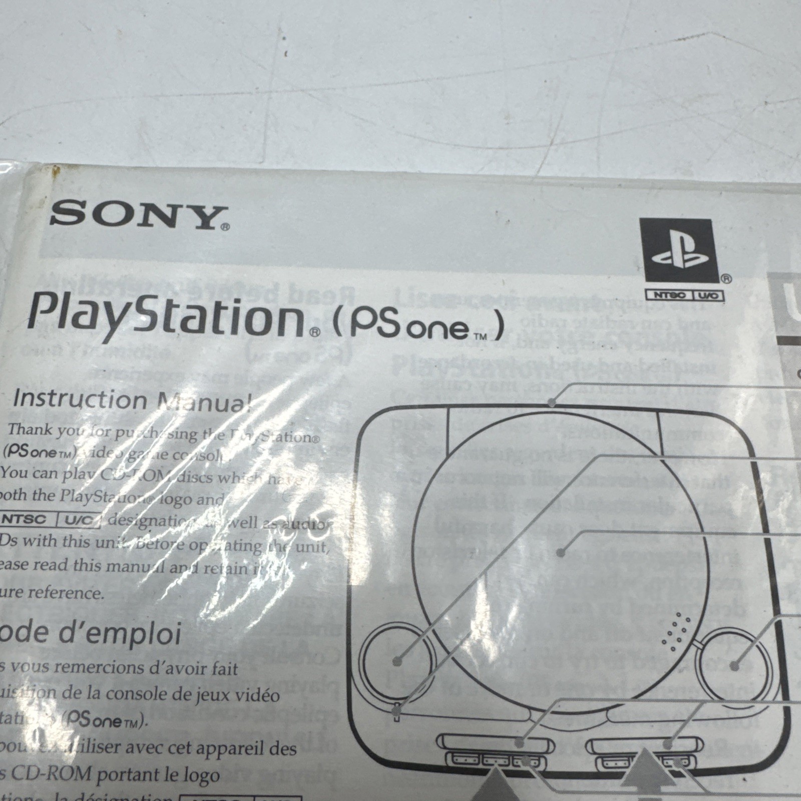 PlayStation SCPH-101 Instruction Manual (2000, Sony) Brand New Factory Sealed