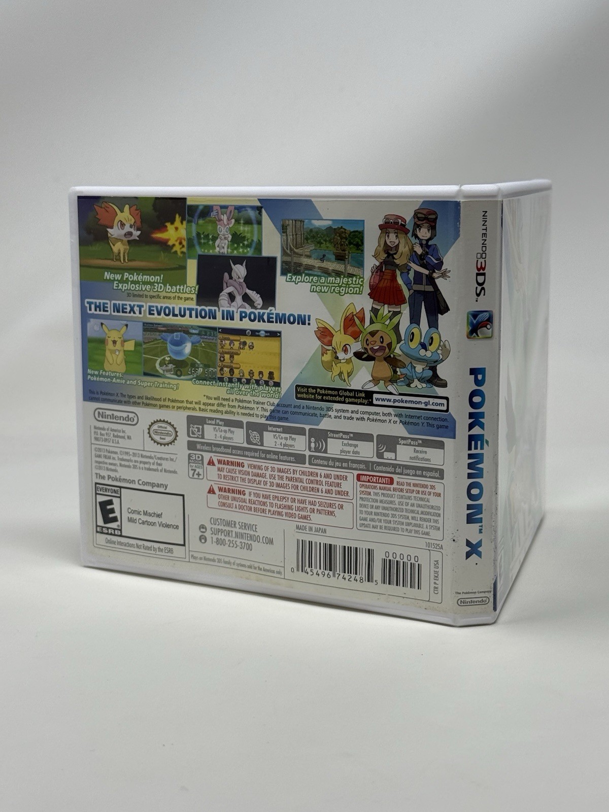 Unlocked Authentic Pokemon X Complete CIB Nintendo 3DS All 721 Shiny Pokemon