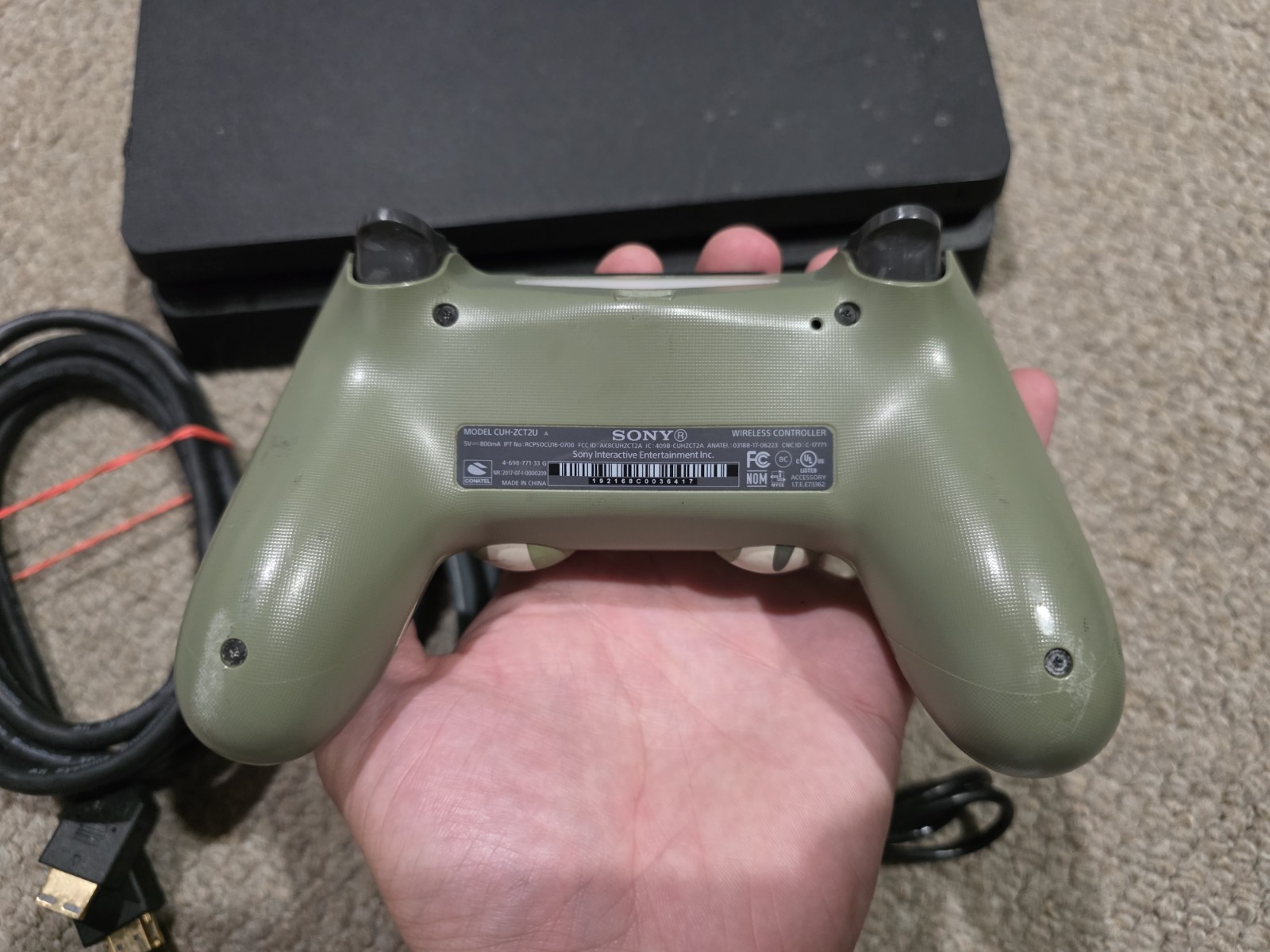 SONY PS4 SLIM 500GB CONSOLE CUH-2015A W/ 1 CONTROLLER & CABLES