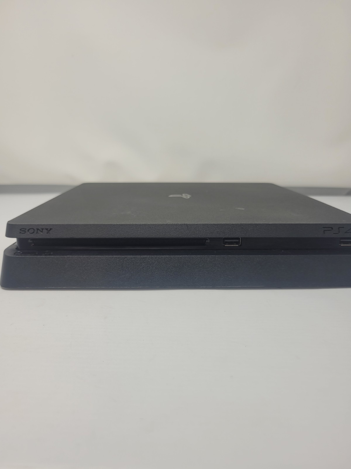 Sony PlayStation 4 Slim Original Black Works With Red Controller And 5 Games