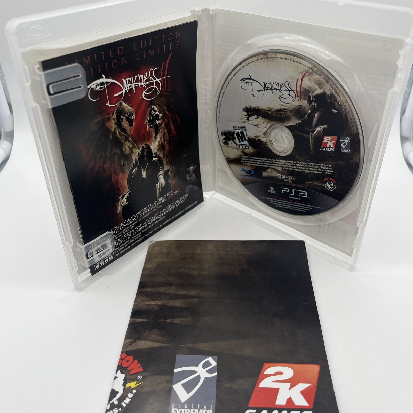 The Darkness II Limited Edition – PS3, Sony PlayStation 3, 2012, CIB w/ Poster
