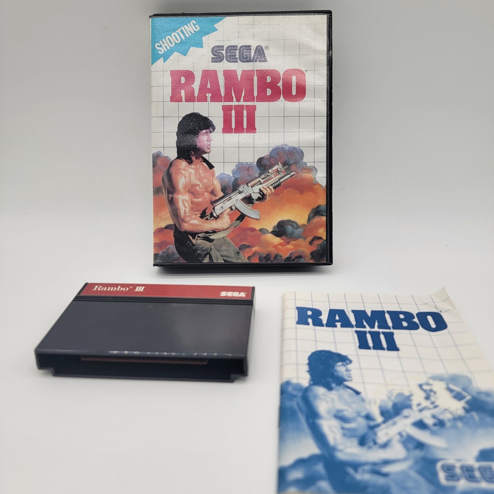 Sega Master System Rambo III Sega 1986 CIB Complete Authentic