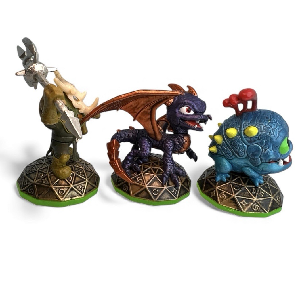 Skylanders Spyro’s Adventure 3 Figure Lot Spyro Voodood Wrecking Ball Tested