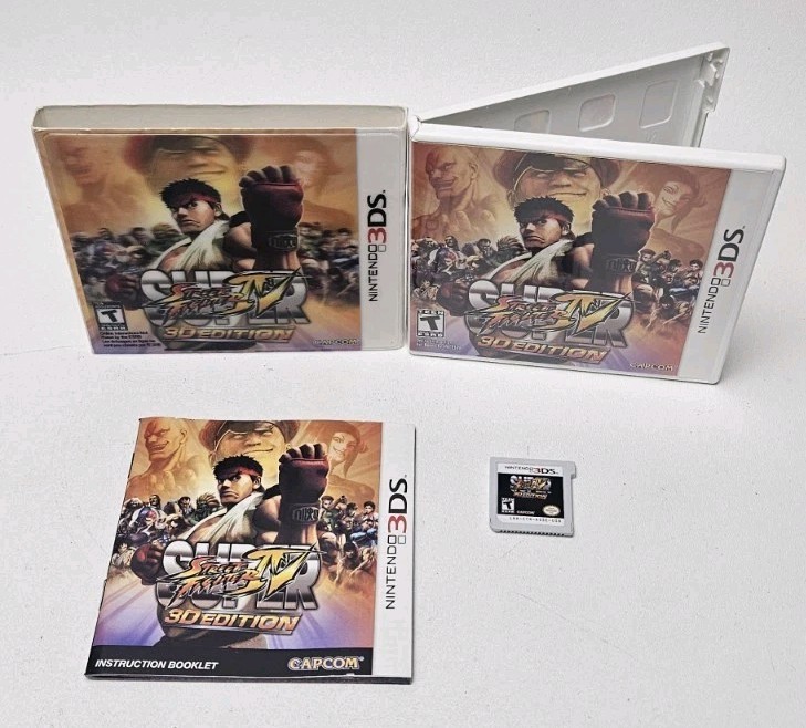 Super Street Fighter IV – Lenticular Slip – 3D Edition (Nintendo 3DS, 2011) CIB