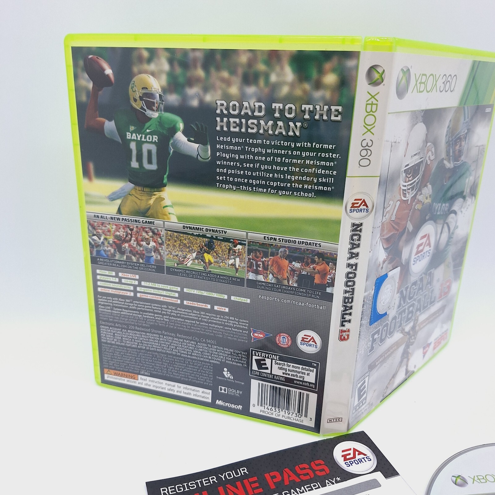 NCAA Football 13 (Microsoft Xbox 360, 2012) complete CIB