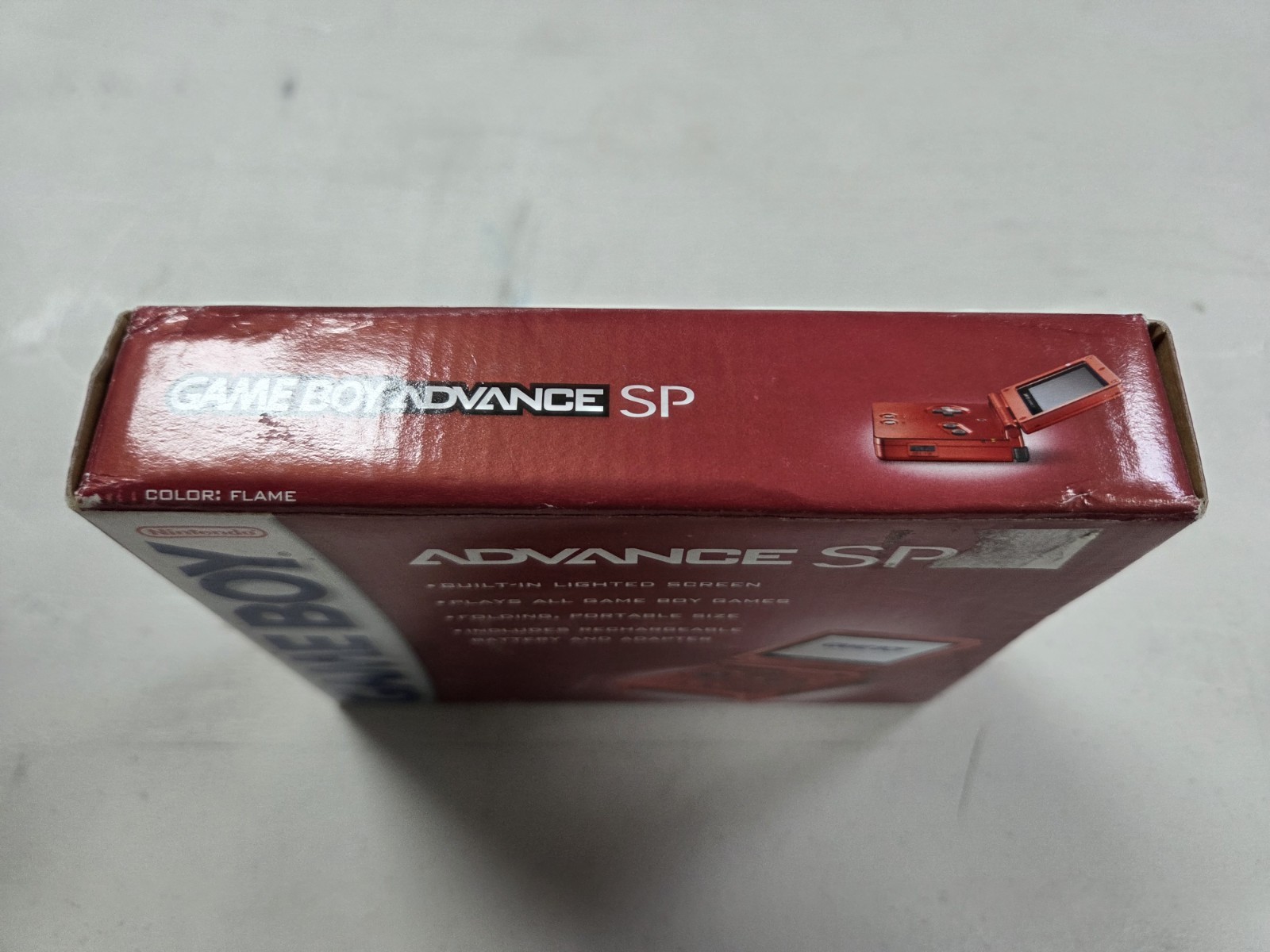 Nintendo Game Boy Advance GBA SP Flame Red Box Manual Inserts Only SEE PHOTOS