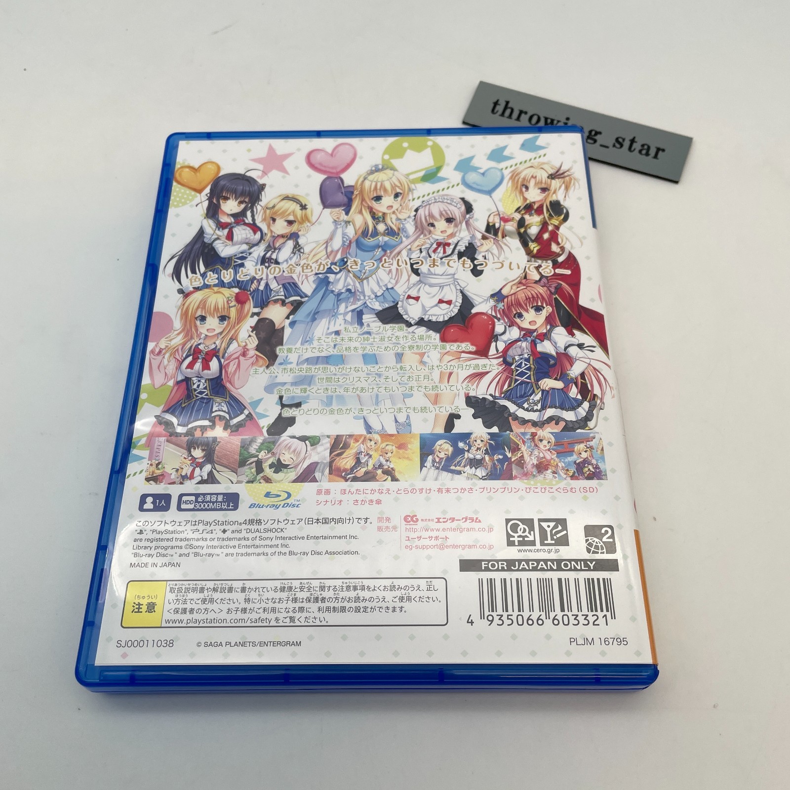 PS4 Kin-iro Golden Loveriche Golden Time Sony Playstation 4 Entergram Japan