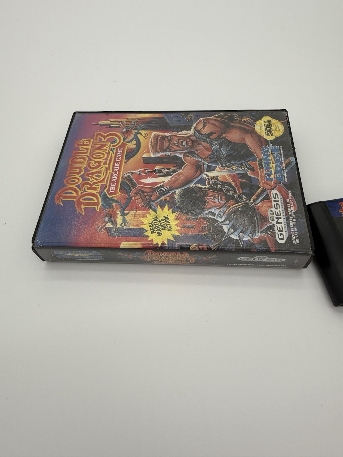Double Dragon 3 The Arcade Game For Sega Genesis Tested Working W/ Original Case
