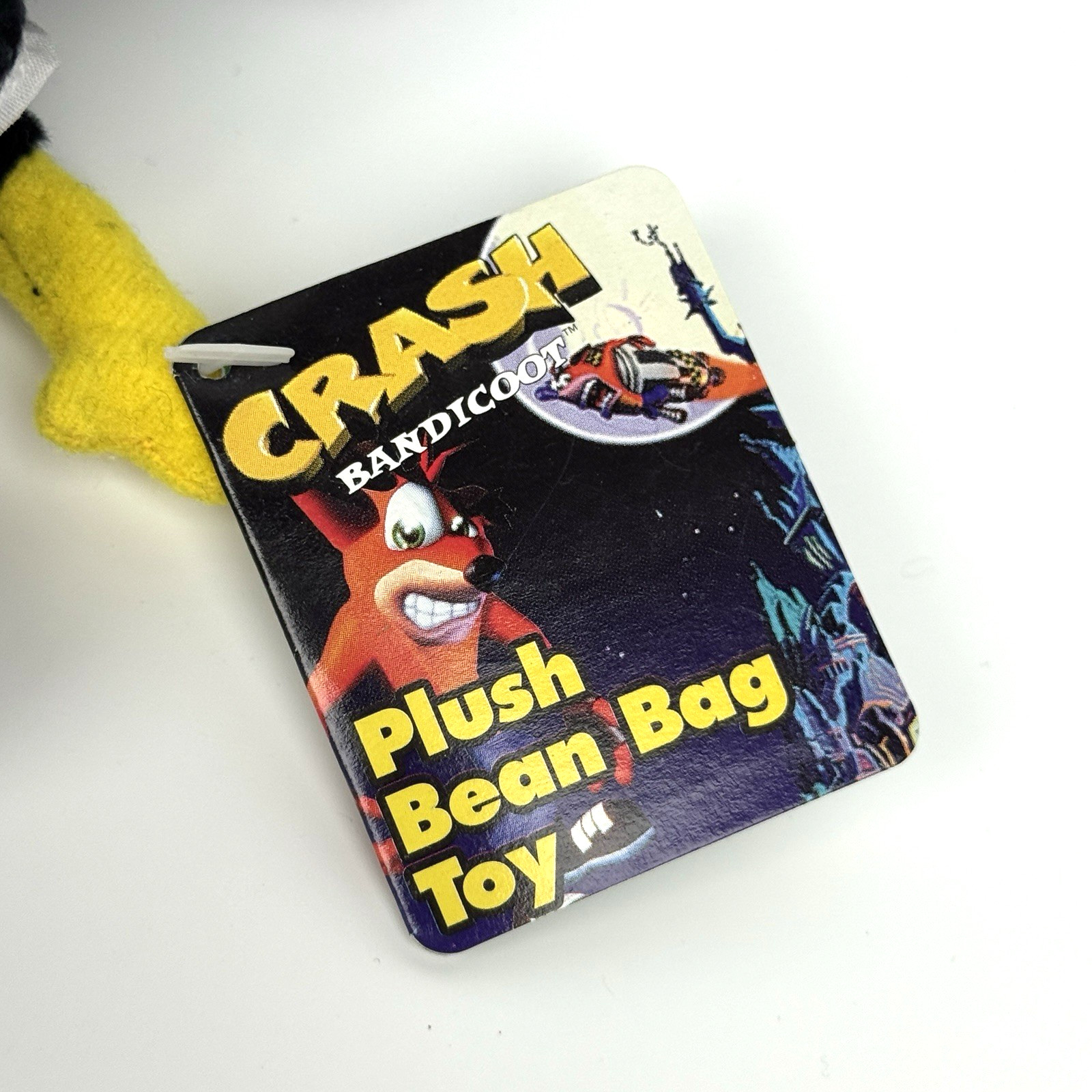 1998 ReSaurus Crash Bandicoot Dr. Neo Cortex Plush Bean Bag Keychain NWT