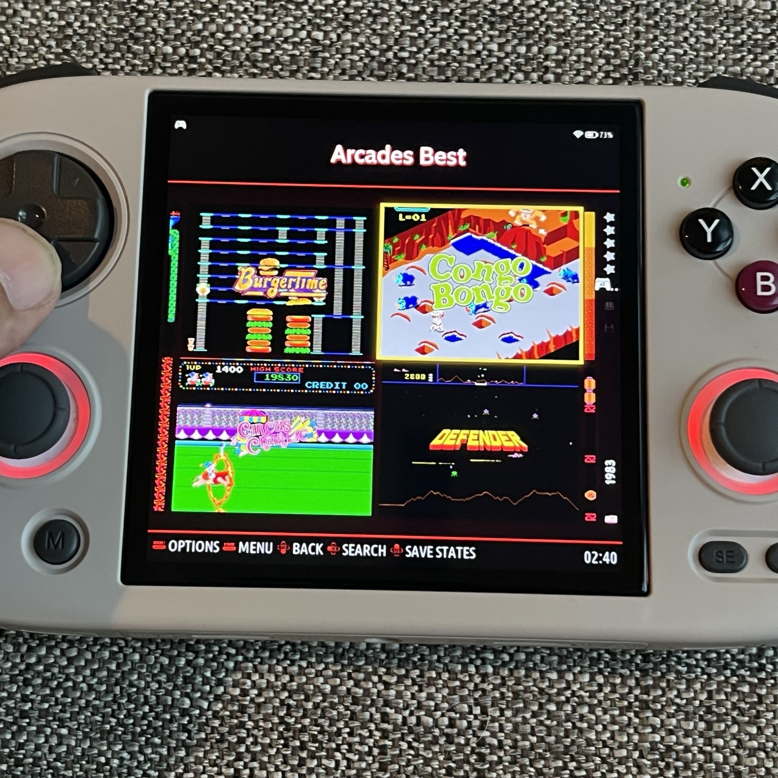 Anbernic RG CubeXX Gray – Handheld Game Console 3.95″ 64GB – Mint – US SELLER!