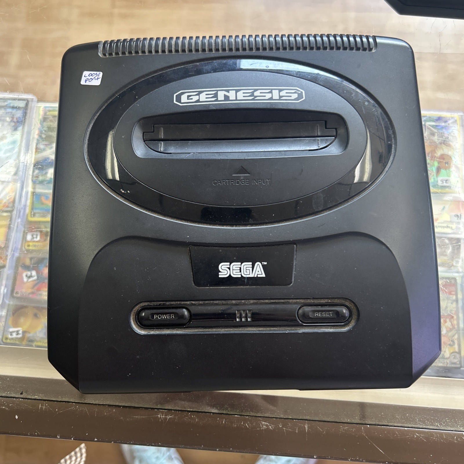 Sega Genesis Console Gaming System Only Black MK-1631 Tested Loose Power Port
