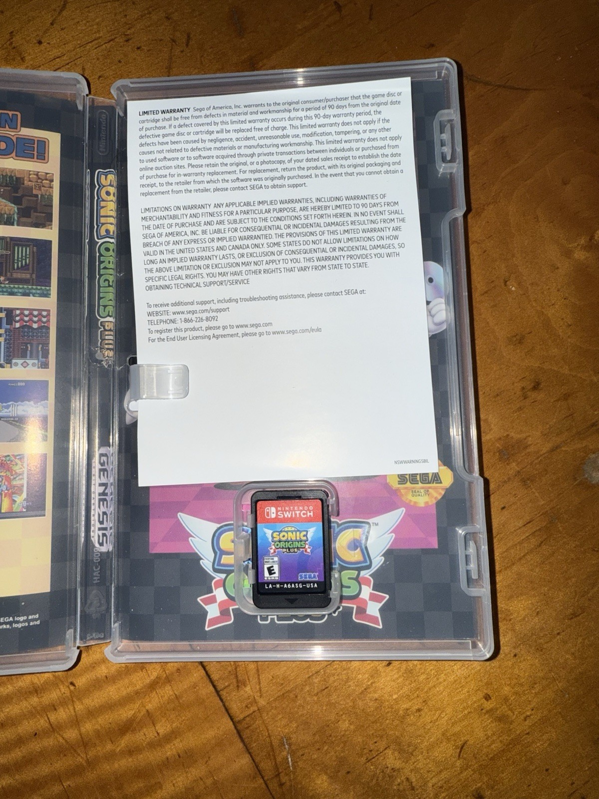 SEGA Sonic Origins Plus Nintendo Switch Manual Included Platformer E NTSC 2023