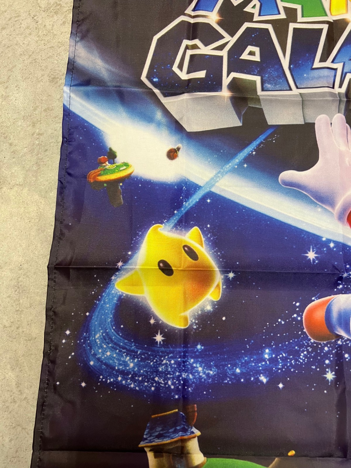 Super Mario Galaxy Wall Flag Banner Tapestry 2 x 3 Ft, Wii