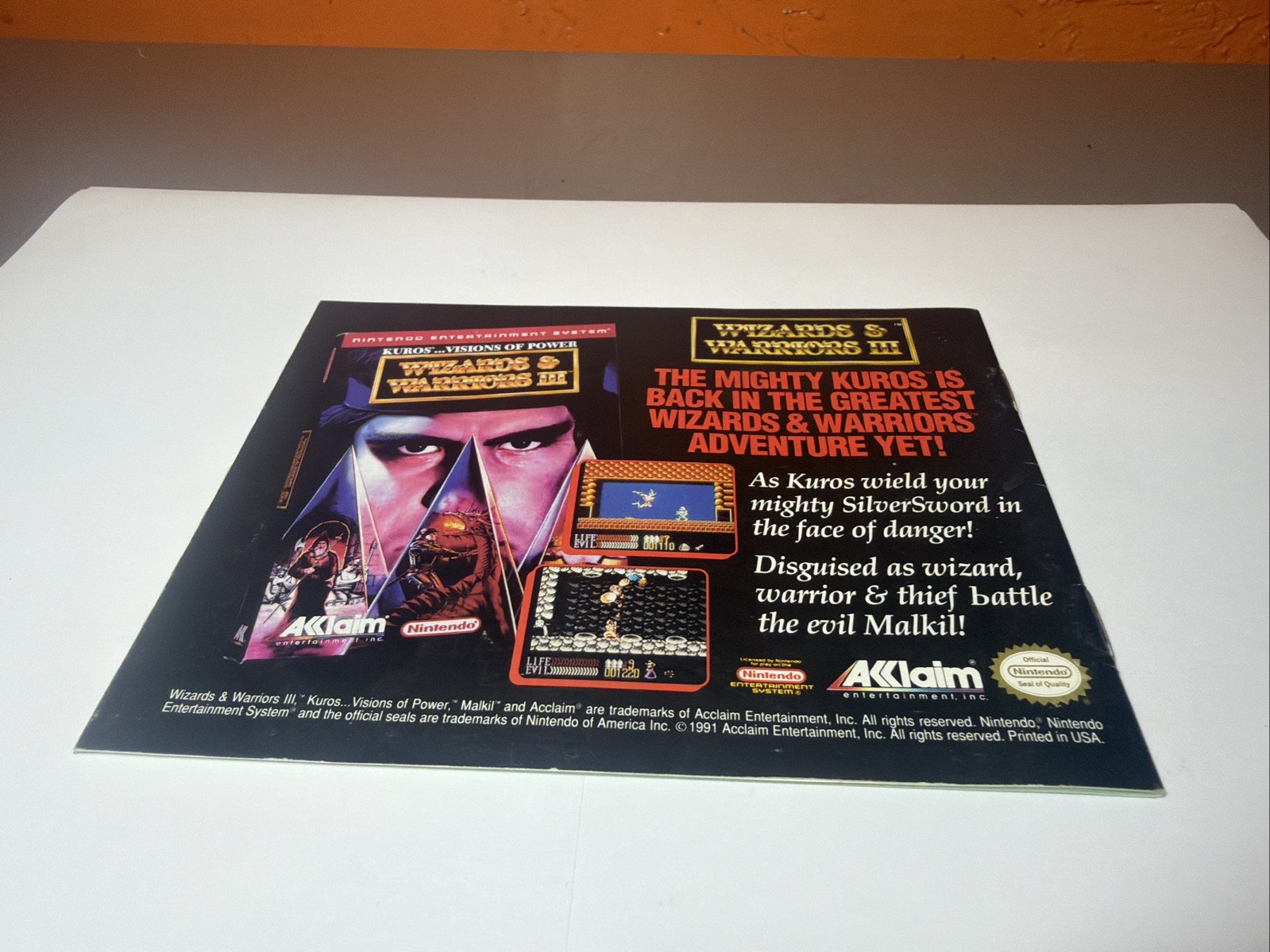 T2: Terminator 2 Judgment Day (Nintendo NES, 1985) Manual Instructions Booklet